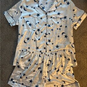 Moon & Stars Silky Pajama Set